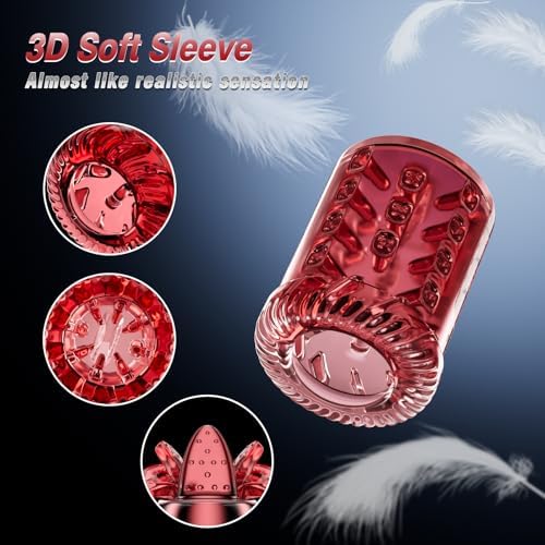Male Masturbator Penis Pump - Male Sex Toys for Men with Upgrade 12 S Vacuum Pump & 7 Thrusting Rotating Vibrating Sucking Licking LCD Adult Toys Mens Sex Toys Pocket Pussy Pumps & Enlargers|B0DDL3X6PF