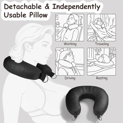 Bondage Sex Restraints BDSM Toys, Detachable Couples Sex Toys Bondage with Handcuffs, Silk-Filled Neck Pillow to Thigh Sling BDSM Restraints, Adjustable Leg Straps Tie for Kinky Pleasure|B0FGX7VHTG