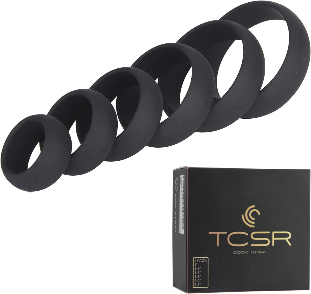 TCSR 6-Piece Silicone Ring Set