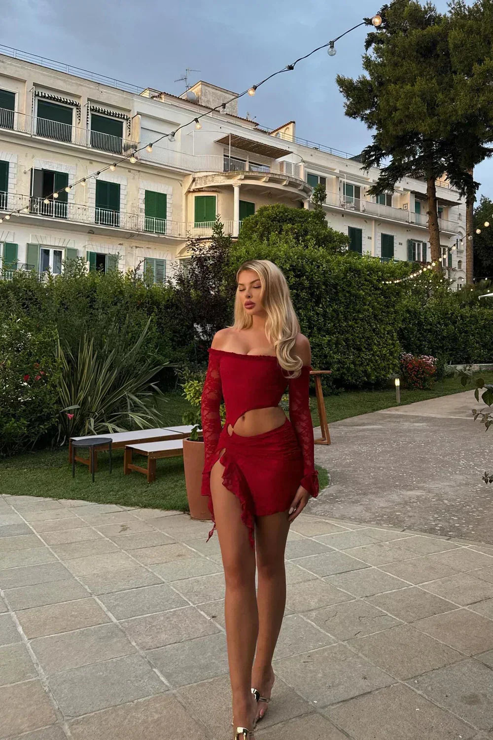 Classic Lace Mini Dress