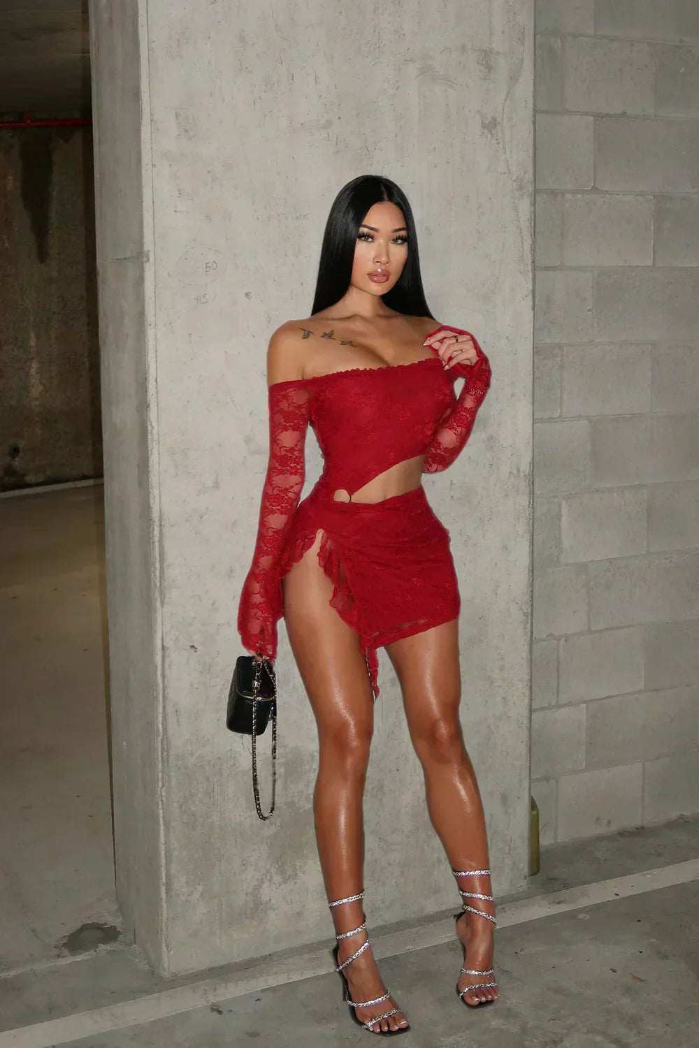 Classic Lace Mini Dress