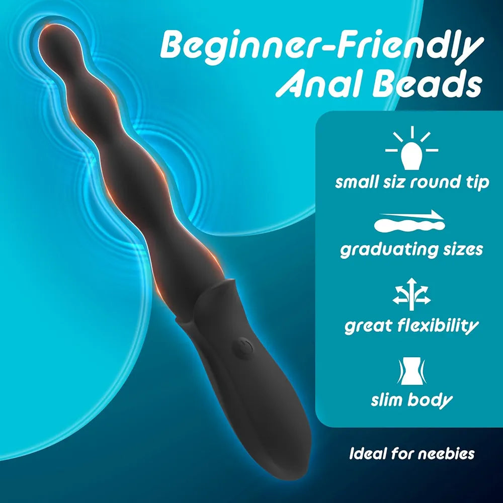 Silicone Vibrating Anal Beads