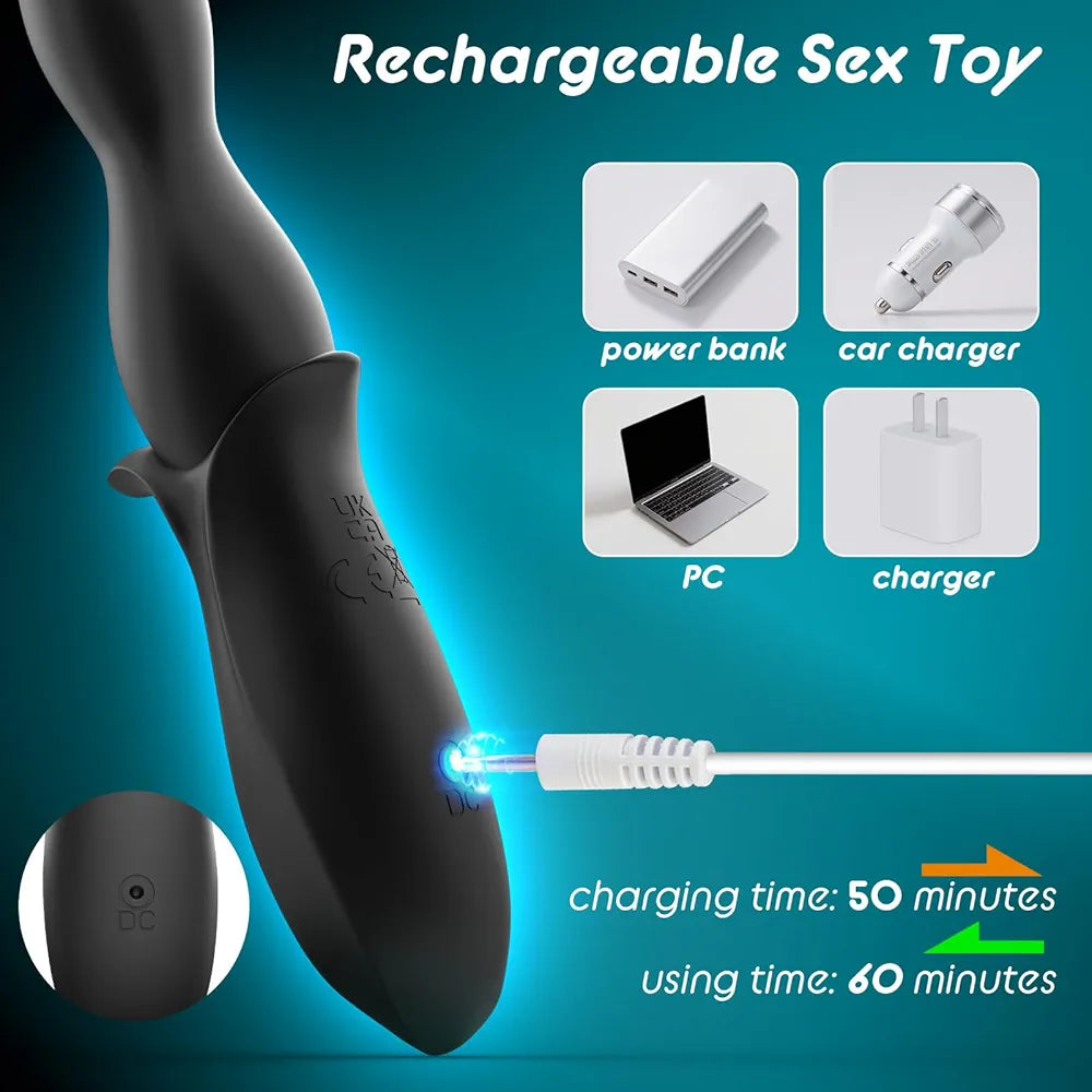 Silicone Vibrating Anal Beads