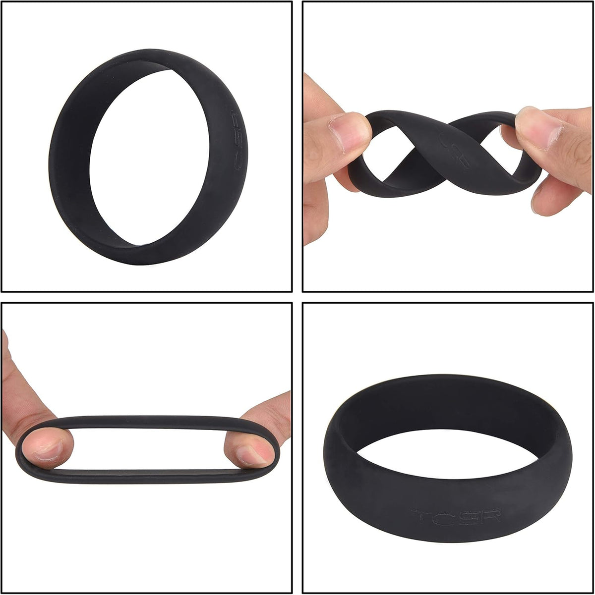 TCSR 6-Piece Silicone Ring Set