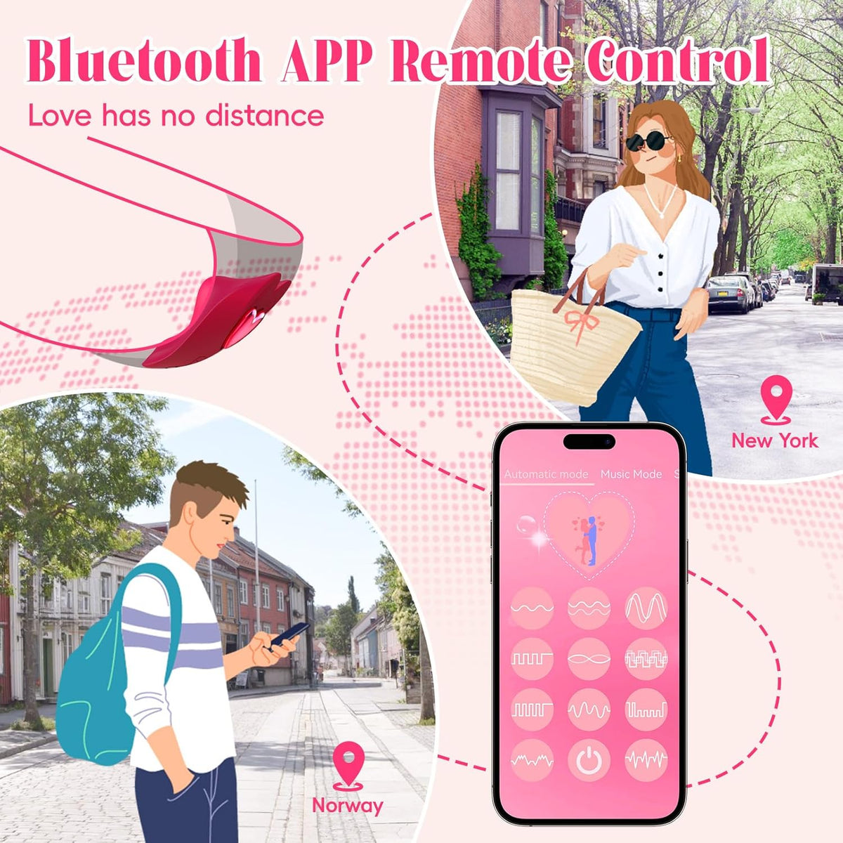 Wearable Smart Wellness Massager with Remote & App Control