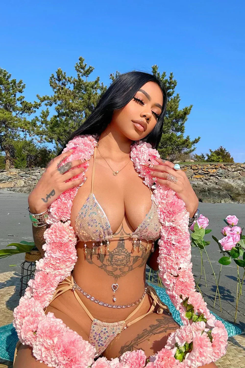 Desert Siren Sequin Bikini Set