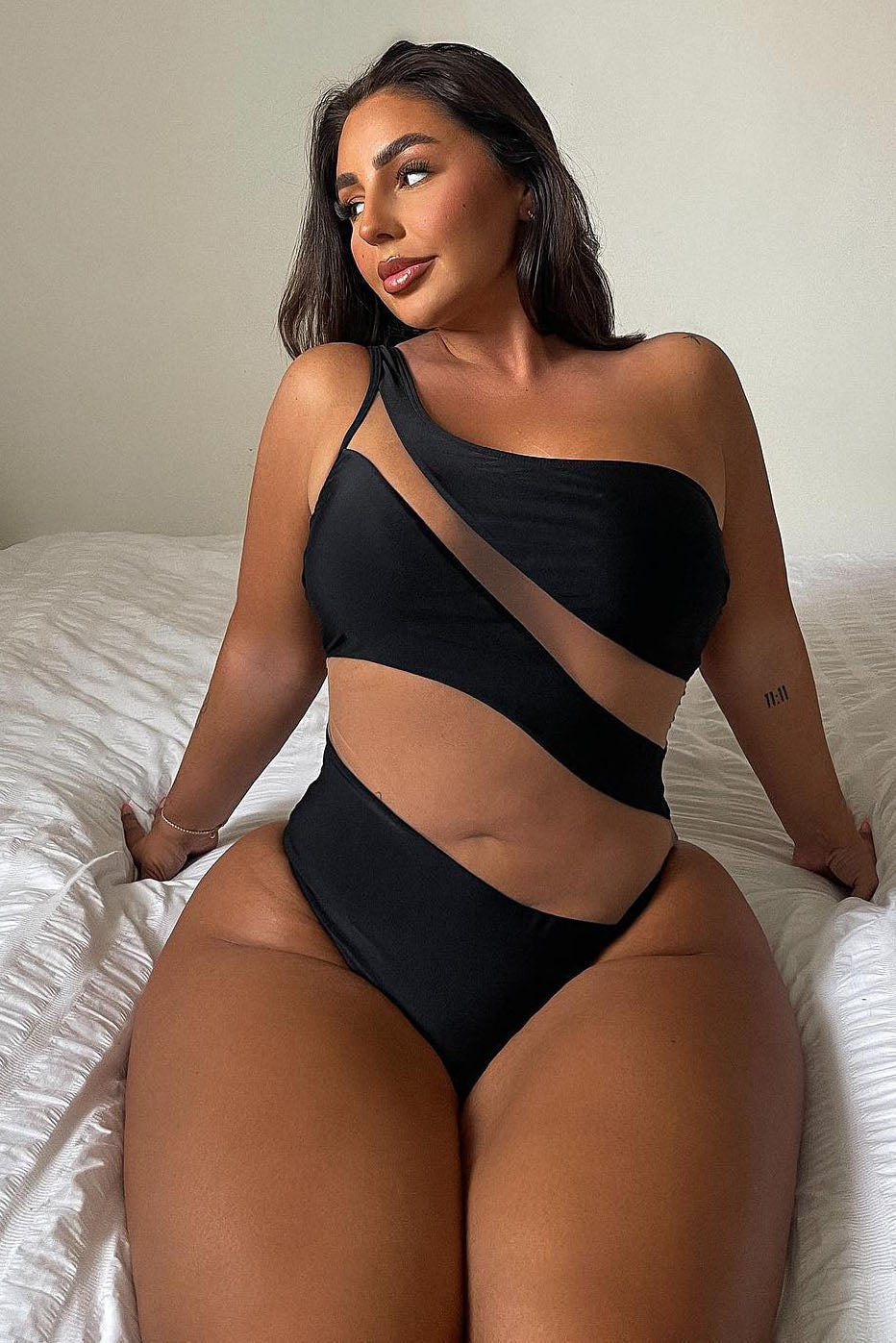 Mesh Cutout One-Piece